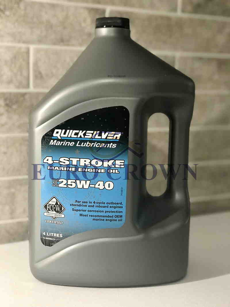 Масло моторное Quicksilver 4-stroke Marine 25W40 (Mineral) (4L)